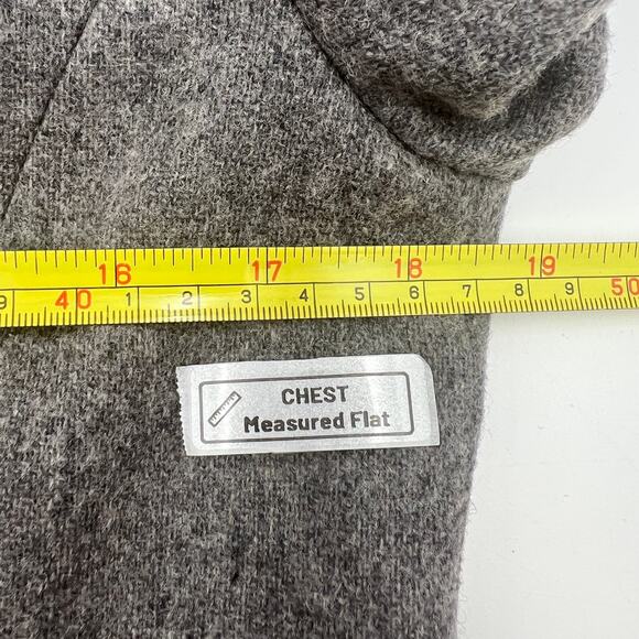 Vintage Wool J. Crew Gray Double Breasted Blazer - Picture 7 of 10